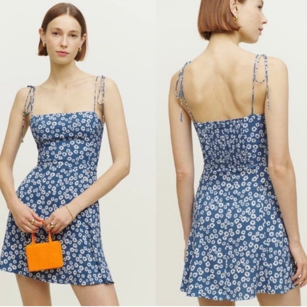Reformation Presley Floral Print Mini Dress in Dana Size 8